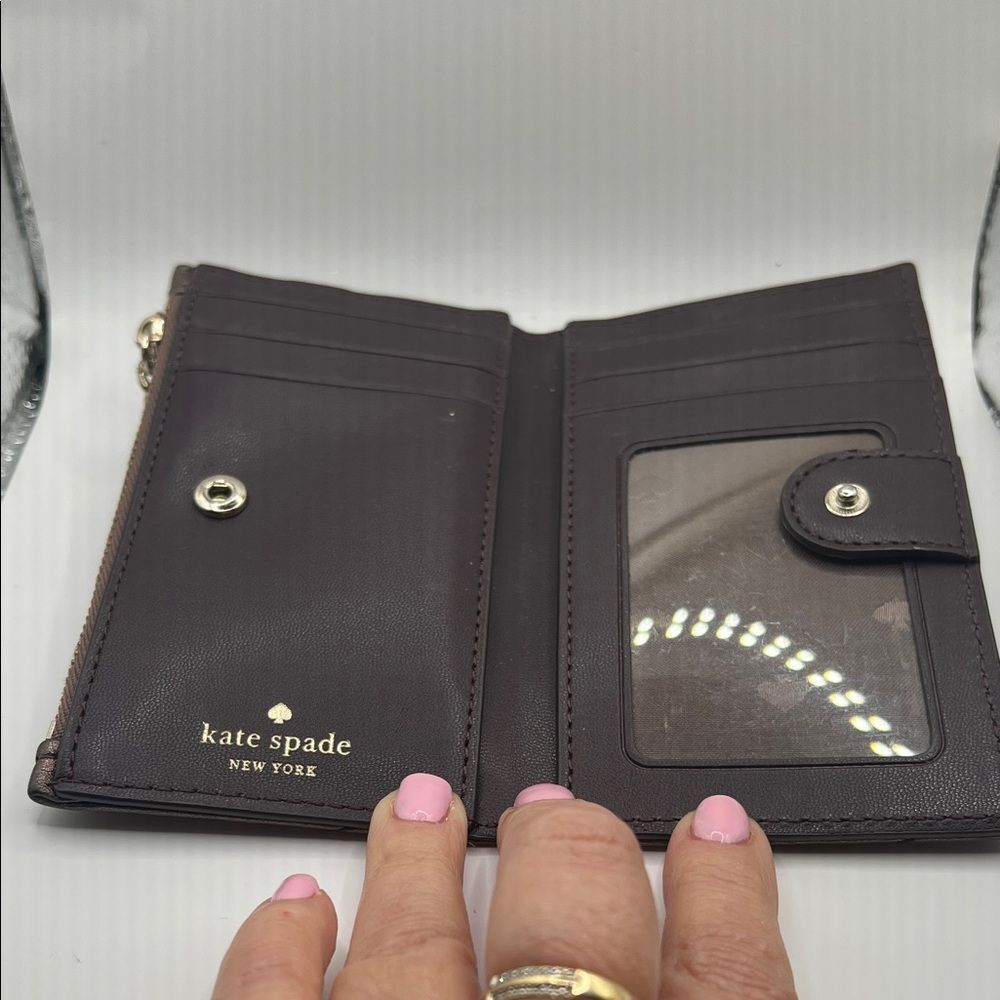 Kate Spade Briar Lane Quilted Mikey Wallet with Keychain - Picture 8 of 13